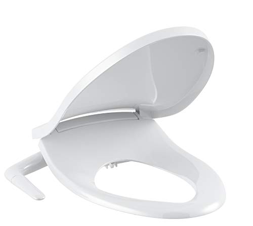 Kohler Puretide Elongated Manual Bidet Toilet Seat Kohler Okay-5724-Zero Puretide Elongated Handbook Bidet Bathroom Seat, White With Quiet-Shut Lid And Seat, Adjustable Spray Strain And Place, Self-Cleansing Wand, No Batteries Or Electrical Outlet Wanted.