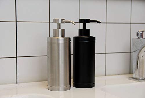 Zegeon Matte Black Soap Dispenser Hand Metal Pump Lotion Bottle for Bathroom Zegeon Matte Black Cleaning soap Dispenser Hand Metallic Pump Lotion Bottle for Lavatory, Bed room and Kitchen
