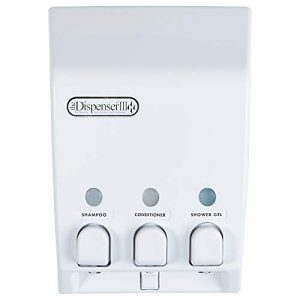 Better Living Products 71355 Classic 3-Chamber Shower Dispenser, White