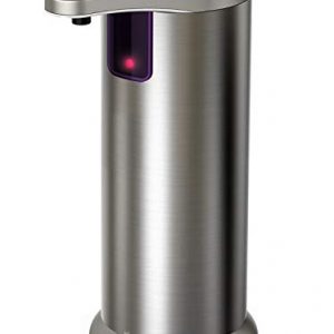 Nozama Automatic Soap Dispenser Equipped with Stainless Steel, Adjustable Switches, Infrared Motion Sensor, Waterproof Base,Suitable for Bathroom Kitchen Hotel Restaurant