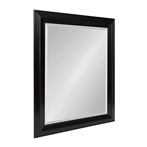 Kate and Laurel Whitley Black Framed Wall Mirror - Timeless Elegance for Your Space This large 27.5x33.5-inch mirror is not just a functional piece but a captivating addition to your home decor. The classic black frame complements any interior style, making it versatile for various design schemes. Perfectly sized to place over a dresser or any furniture you want to enhance, the mirror's shape and dimensions make it a focal point in any room. Impressive Size: 📏 The mirror boasts an outdoor frame dimension of 27.5 x 33.5 inches, making it a substantial and impressive piece for your wall. The size is perfect for placing over a dresser, creating a stunning focal point in your room.