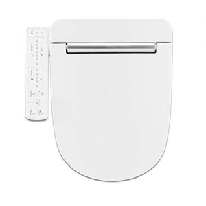 VOVO VB3100SR Electronic Bidet Toilet Seat,Round, White,LED Nightlight, Power Save, Heated Seat&Dryer,Warm Water, Full Stainless Nozzle,Soft Close, Made in Korea