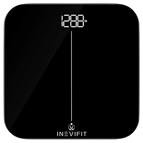INEVIFIT Premium Bathroom Scale, Highly Accurate Digital Bathroom Body Scale, Precisely Measures Weight up to 400 lbs