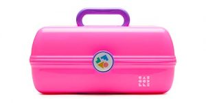 Caboodles Miami beat - on-the-go girl cosmetic organizer, Neon Pink Base With/ Lavender Handle