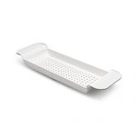 madesmart Expandable Bath Shelf - White | BATH COLLECTION | Non-slip Grip | Fits Most Tubs 30.87" x 6.81" | BPA-Free