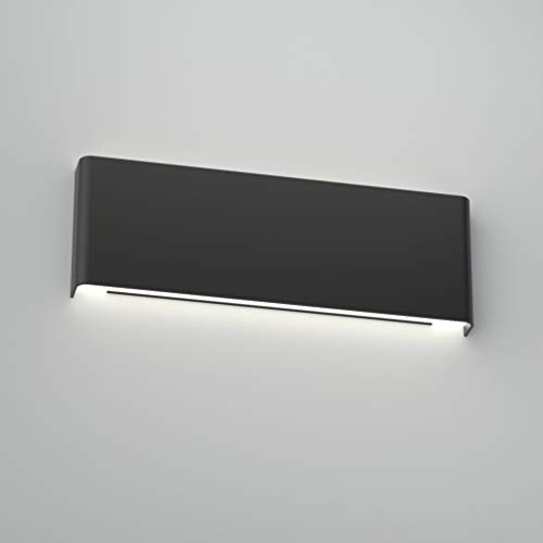 Aipsun 15.75in Matte Black Modern Vanity Light Up and Down LED Vanity Light for Bathroom Wall Lighting Fixtures (White Light 5000K)