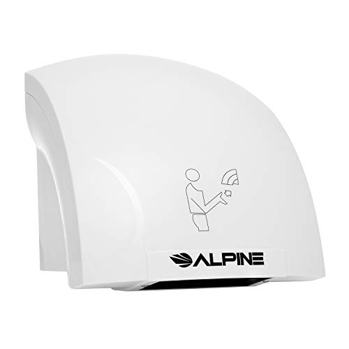 Alpine Hazel Automatic Hand Dryer | ABS Polycarbonate Hands Drying Device | Ultra-Quiet High Speed Hot Air Hand Blower | No Touch Operation | Easy & Fast Installation
