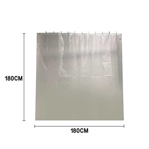 DEESEE(TM) Transparent Shower Curtain, Waterproof Clear Bathroom DEESEE(TM) Clear Bathe Curtain, Waterproof Clear Toilet Lining PEVA Curtains with 3 Magnets.