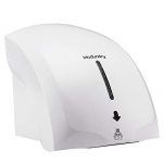 Modundry Wall Mounted Hand Dryer, Easy to Install for Lavatory Bathroom.Low Noise 50dB,Intelligence Sensing System Hand Dryer Commercial,Powerful 1800W with Timing Progress Light (White)