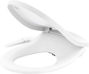 Kohler K-76923-0 Puretide Round Manual Bidet Toilet Seat, White With Quiet-Close Lid And Seat, Adjustable Spray Pressure And Position, Self-Cleaning Wand, No Batteries Or Electrical Outlet Needed