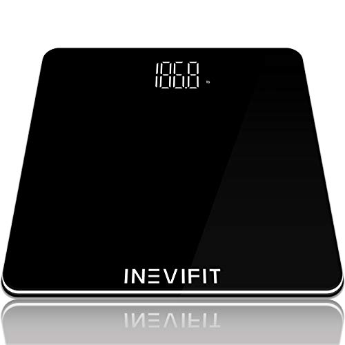 INEVIFIT Bathroom Scale, Highly Accurate Digital Bathroom Body Scale, Precisely Measures Weight up to 400 lbs