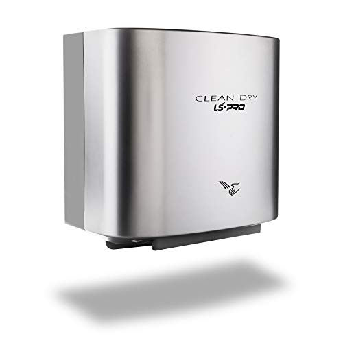 LS-PRO Automatic Hand Dryer for Commercial Bathrooms. High Speed Hot Air, Dry Hands in 7s. No Touch Operation with Infrared Sensor. Easy & Fast Installation. Low Noise 60 dB. 1 year warranty