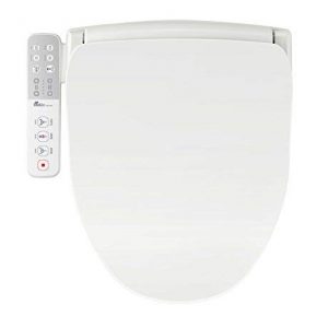 Bio Bidet Slim One Smart Toilet Seat in Round White with Stainless Steel Self-Cleaning Nozzle, Nightlight, Turbo Wash, Oscillating and Fusion Warm Water Technology