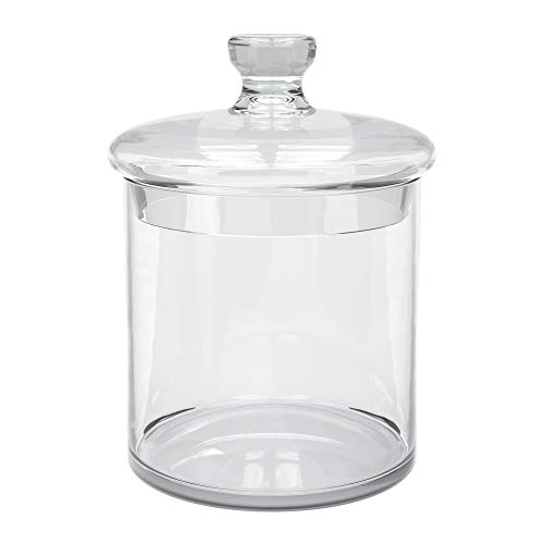 KooK Apothecary Jars, Quality Glass Make, Bathroom Canisters KooK Apothecary Jars, High quality Glass Make, Toilet Canisters, Set of two, 34oz.