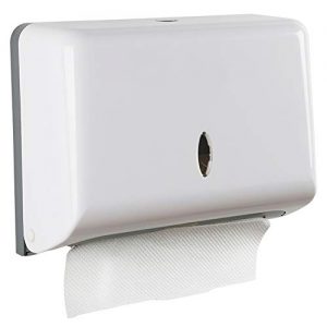 AIFUSI Paper Towel Dispensers，Commercial Toilet Tissue Dispensers Wall Mount Paper Towel Holder C-Fold/Multifold Paper Towel Dispenser for Bathroom, Kitchen(White)
