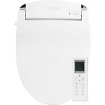ALPHA JX Elongated Bidet Toilet Seat, White, Endless Warm Water, Rear and Front Wash, LED Light, Quiet Operation, Easy Wireless Remote Control, Low Profile Sittable Lid, 3 Year Warranty