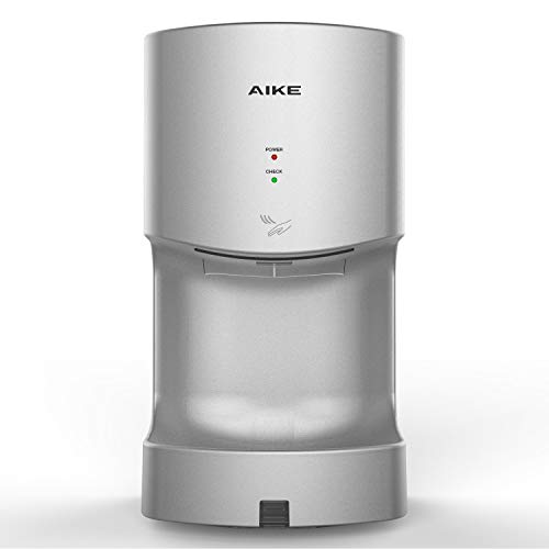 AIKE AK2630T Silver Automatic Jet Hand Dryer with Drain Tank 1400W, ABS Cover
