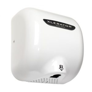XLERATOR XL-W Automatic High Speed Hand Dryer with White Cover and 1.1 Noise Reduction Nozzle, 12.5 A, 110/120 V