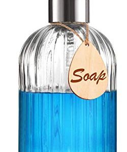 Soap Dispenser – Premium Quality – Large Size Hand & Dish Soap Dispenser – Rust Proof Stainless Steel Pump – Non Slip Pad Included – Ideal for Kitchen Dish Soap, Hand Soap, Essential Oil & Lotion