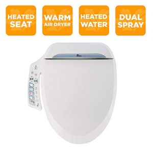 BioBidet BB-600 BB600 Ultimate Advanced Bidet Toilet Seat, White, Elongated