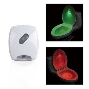 New Motion Sensor Activated LED Toilet Light Bowl Bathroom Night Light Seat Human