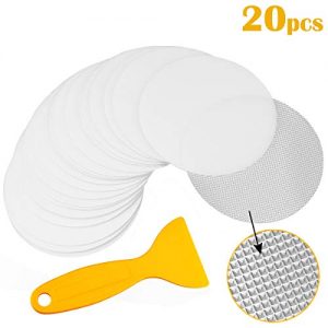 Bathtub Appliques 4 Inch Discs Stickers for Tubs and Stickers Shower PEVA Anti-slip Discs Tape Traction, Kitchen Bath Floor Safety Kids Nonslip Bath Stickers