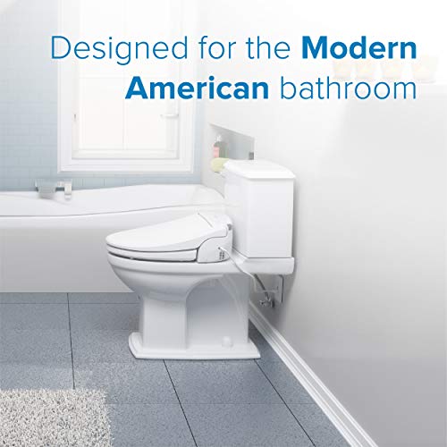 Brondell Swash Seat, Fits Elongated Toilets, White Brondell Swash SE400 Seat, Suits Elongated Bathrooms, White – Bidet – Oscillating Stainless-Metal Nozzle, Heat Air Dryer, Ambient Nightlight.