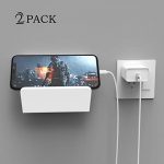 iPad Wall Mount Holder, Geekboy White Shower Phone Holder Bathroom Tablet Wall Mount Stand Charger with Suction Cup for Kitchen, Bathroom, Bedroom, Readingroom and More, 2 Pack