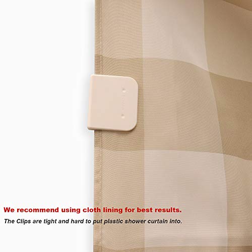 EONMIR 4 Pack Windproof Stop Protect Clips EONMIR 4 Pack Windproof Cease Shield Clips, Bathe Splash Guard Curtain Clip, Self Adhesive Bathe Curtain Clips Splash (White).
