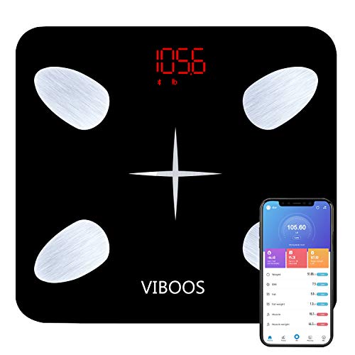 Body Fat Scale，Bathroom Scale and Smart BMI Scale, Highly Accurate Digital Wireless Weight Scale, Precisely Measures Weight up to 396 lbs