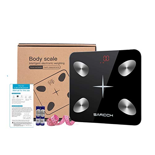 Body Fat Scale,Digital Body Weight Scales-Upgraded BT Wireless Physique Fats Scale,Digital Physique Weight Scales-Upgraded BT Wi-fi Sensible Digital Scale, Monitor Well being Analyzer with Smartphone App for Measure Weight, Water, Muscle Mass, BMI, Fats Lavatory Scale.
