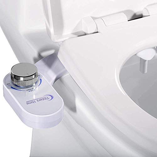 Tibbers Bidet, Self-Cleaning Nozzle and No-Electric Bidet Toilet Attachment, Fresh Water Sprayer, Easy to Install