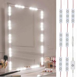 Led Vanity Mirror Lights, Hollywood Style Vanity Make Up Light, 10ft Ultra Bright White LED, Dimmable Touch Control Lights Strip, for Makeup Vanity Table & Bathroom Mirror, Mirror Not Included