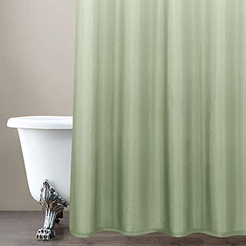 jinchan Ombre Shower Curtain Green for Bathroom Waterproof Gradual Color Design Fabric Shower Curtain Hooks Included with Rings 72 inch Long One Panel inches