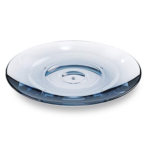 Umbra Droplet Dish Container for Bathroom-Acrylic Holder Umbra Droplet Dish Container for Rest room-Acrylic Holder for Bathtub Sink-Properly Matches Into Amenity Tray and Holds The Cleaning soap Bar Stopping It from Grime and Ensures Zero Waste, Denim.