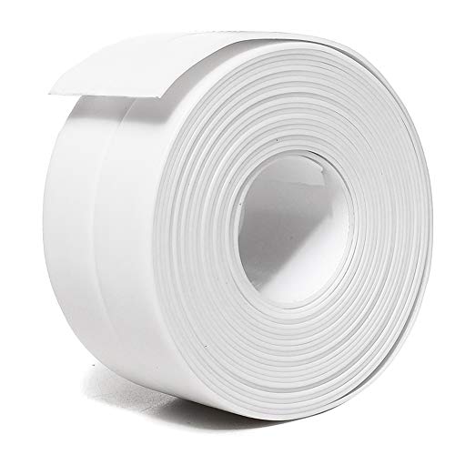 TYLife Tape Caulk Strip,PVC Self Adhesive Kitchen Tape,Caulking Sealing Tape for Kitchen Bathtub Countertop Bathroom Shower Toilet Sink Gas Stove Wall Corner,1-1/2" x 11'