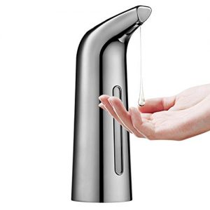 Automatic Soap Dispenser, 400ml Auto Sensor Soap Dispenser, Touchless Infrared Motion Soap Dispenser, Waterproof Base, Liquid Hands-Free Soap Dispenser for Bathroom Kitchen Hotel Restaurant