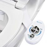 Brondell Bidet Left Hand Bidet Attachment SouthSpa Dual Nozzle - control panel on left side - Dual Positionable Nozzles for front and rear wash, LH-12