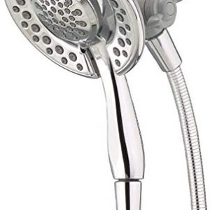 Delta Faucet 4-Spray Touch Clean In2ition 2-in-1 Dual Hand Held Shower Head with Hose, Chrome 75486C