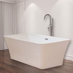 Indulge in Luxury: The White 67" Acrylic Freestanding Bathtub
