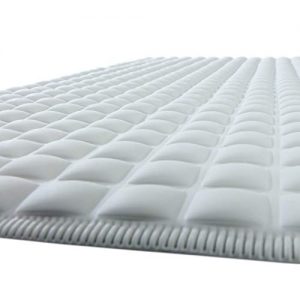 SlipX Solutions Gray Pillow Top Plus Safety Bath Mat Provides The Very Finest in Cushioned Comfort and Slip-Resistance (700+ Air-Filled Pockets, 200 Suction Cups, Natural Rubber)