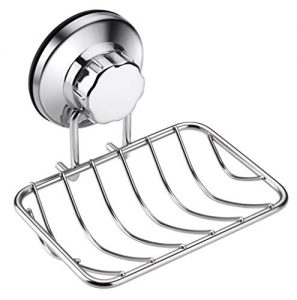 ARCCI Shower Soap Holder - Vacuum Suction Cup Shower Soap Dish for Shower, Bathroom and Kitchen - Strong Rustproof Stainless Steel Soap Stray Saver