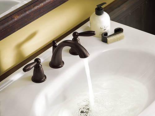 Moen Brantford Two-Handle 8 in. Widespread Bathroom Faucet Trim Kit Moen T6620ORB Brantford Two-Deal with Eight in. Widespread Toilet Faucet Trim Package, Valve Required, Oil-Rubbed Bronze.