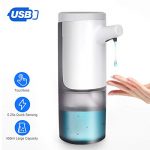ANVASK Automatic Hand Sanitizer Dispenser, Touchless Hands Free Soap Dispenser Rechargeable, Dish Soap Dispenser Liquid Dispenser 450ML Suitable Gel/Dishwashing Liquid/Shampoo for Bathroom Kitchen