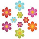 Pack of 10,Non Slip Bathtub Stickers,Adhesive Decals With Bright Colors,Ideal Large Appliques For Your family's Safety,Suit for Bath Tub,Stairs,Shower Room & Other Slippery Surfaces.(Bright Flowers)