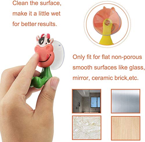 Xiao 12pcs Cute Cartoon Animal Kids Toothbrush Holder Xiao 12pcs Cute Cartoon Animal Children Toothbrush Holder with Suction Cup, Enjoyable Toothbrush Holder for Children,for Mounting on Clean Wall in Bathe, Toilet, Bed room, Workplace.