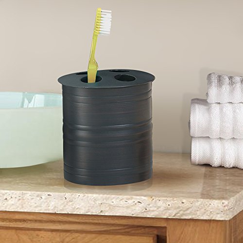 nu steel Bogart metal Bath Accessory Set for Vanity Countertop nu metal Bogart steel Tub Accent Set for Self-importance Countertop,8 piece Luxurious ensemble - cotton container, cleaning soap dish, toothbrush holder, tumbler, cleaning soap pump, waste basket, boutique tissue, amenity tray.