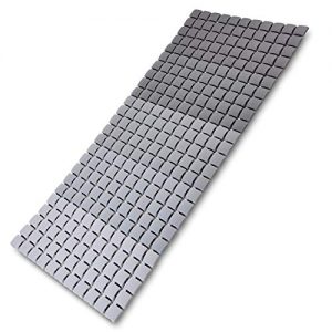 I FRMMY Extra Long Shower Stall Mat Non Slip Bathtub Bath Mats with Suction Cups and Drain Holes- 34 X 15.4 Inch (Gradient Gray)