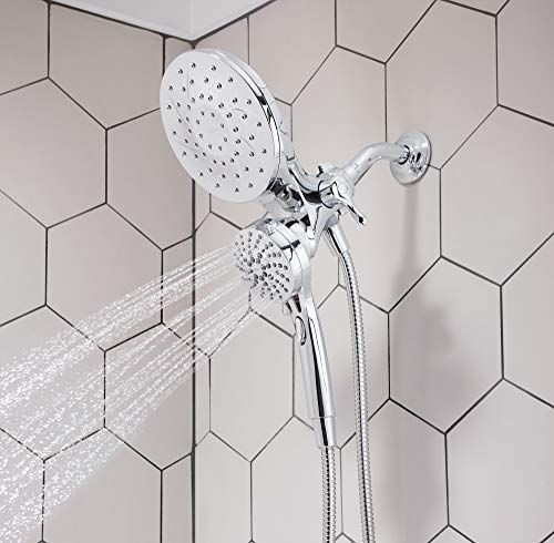 Moen Engage Magnetix 2.5 GPM Handheld/Rain Shower Head Moen 26009 Interact Magnetix 2.5 GPM Handheld/Rain Bathe Head 2-in-1 Combo That includes Magnetic Docking System, Chrome.