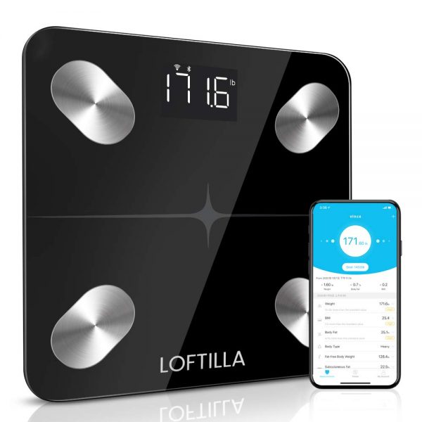 LOFTILLA Smart Weight Scale with Body Fat, Digital Scale with WiFi and Bluetooth